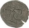Einseitiger Pfennig 1574 Lübeck, Stadt  Winz. Schrötlingsfehler, sehr schön