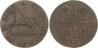 Braunschweig-Wolfenbüttel Cu Pfennig Karl 1815-1830. -