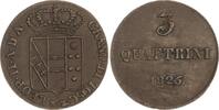 Italien-Toskana Cu 3 Quattrini Leopold II. 1824-1848, , 1849-1859. -