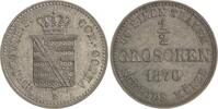Sachsen-Coburg-Gotha 1/2 Groschen Ernst II. 1844-1893. -