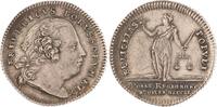 Brandenburg-Preußen Silberabschlag von den Stempeln des Dukaten Friedrich II. 1740-1786. -
