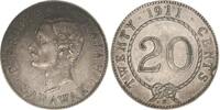 Asien-Sarawak 20 Cents Charles Johnson Brooke 1868-1917. -