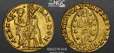 VENICE Zecchino (Ducat) 1545-1553 Francesco Donato. NGC AU53