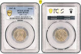 India (British) Anna 1907 B Incuse B mintmark! PCGS AU58