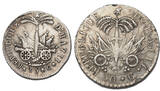 Haiti 25 & 50 Centimes (2pcs) 1817/1828 Alexandre Pétion/Jean-Pierre Boyer. fast Sehr Schön, Sehr Schön