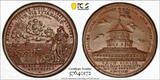 Russia  1704 Medal Diakov-19.2 Bronzed AE Kronschloss PCGS MS62