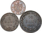 Romania 2 Bani, 5 Bani, 10 Bani 1900/1867 Carol I. 3pcs! Vzgl, Sehr Schön, Schön.