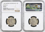 Austrian Netherlands Escalin (Schelling) 1766 (b) Maria Theresia. Brussels! NGC MS 63