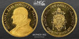 SWITZERLAND 1958 Vatican, Pope John XIII. Medallic Gold Ducat Coin. NGC MS 66 DPL
