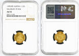 AUSTRIA 1/2 Ducat 1690/80 Johann Ernst von Thun. A handsome & problem-free specimen! NGC AU 55
