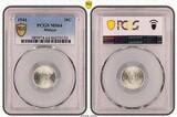 Malaya 10C 1941 George VI. Silver 10 Cents Coin. PCGS MS64