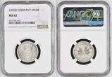 GERMANY 1902 D Silver 1 Mark Coin. Munich mint! NGC MS 62