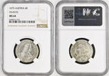 OLMUTZ 1675 Karl II. Silver 6 Kreuzer Coin. Top Pop 1/0! NGC MS 64