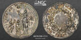 SWITZERLAND 1799 Geneva (Canton). Silver School Prize Award Medal. NGC MS 62