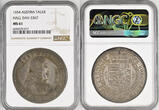 TALER 1654 Austria, Archduke Ferdinand Charles. Silver Thaler Coin. Hall! NGC MS 61