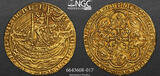 (1351-52) England, Edward III of Windsor. Gold Noble Coin. NGC AU Details