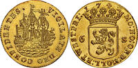 NETHERLANDS Gold 6 Stuivers Holland & West Friesland. Overdate? -