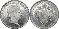 AUSTRIA 20 Kreuzer Emperor Ferdinand I. Erstabschlag! -
