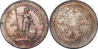 HONG KONG Trade Dollar Hong Kong. British Colonial Silver Dollar Coin. -