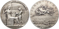 FRANCE Medal Stockbrokers of Paris. Silver Award Medal by Oscar Roty. -