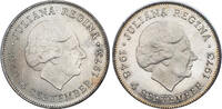 NETHERLANDS 10 Gulden (2pcs) Queen Wilhelmina. UNC & Proof (in original box of issue). -