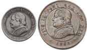 VATICAN 1 Soldo + 4 Soldi (2pcs) 1867/1868 fast Sehr Schön, Sehr Schön+