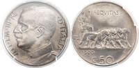 Italy 50 Centesimi Victor Emmanuel III. Nickel 50 Centesimi Coin. -