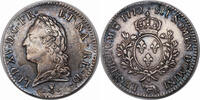 FRANCE ECU Louis XV. Silver Ecu (w. Old Bust!) Coin. Béarn mint! -