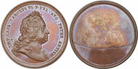 AUSTRIA Medal (Preismedaille) 1731, Austria, Charles VI. Vienna Academy of Fine Arts. Uniface Trial Strike! -