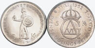 SWEDEN 5 Kronor (2pcs) 70th & 80th Birthday of Gustaf VI Adolf. 2pcs! -