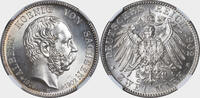 GERMANY-SAXONY 2 Mark Albert I. Silver 2 Mark Coin. -