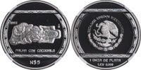 MEXICO 5 Nuevo Pesos Proof Silver 5 Nuevo Pesos Coin. 2,650 pcs. Struck! -