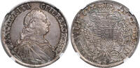 AUSTRIA 1/2 TALER Emperor Francis I Stephen. Silver 1/2 Thaler Coin. -