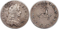 Great Britain 3 Pence Charles II. Silver 3 Pence Coin. -