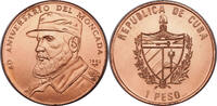 CUBA 1 Peso Fidel Castro / 40th. Anniversary of Moncada Barracs attack. -