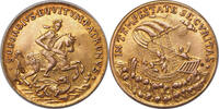 AUSTRIA Gold Medal 14 Karats Gold St. George Ducat (Georgsdukat) Coin / Medal. -