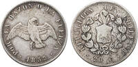 CHILE 20 Centavos Silver 20 Centavos Coin. Key-Date! -