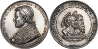 Medal 1846 1854, Vatican, Pope Pius IX. Silver Scudo Romano Coin. Vorzüglich- (leichte Kratzer in Felder!)