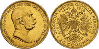 AUSTRIA 20 Corona Franz Josef I. 60th Regnal Anniversary. -