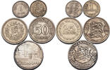 Estonia 1 Mark, 25 & 50 Senti + 2 Krooni (5pcs) 1922-1936 Toompea Castle... 99,00 EUR69,00 EUR  zzgl. 10,00 EUR Versand