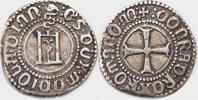 ITALY-GENOA Grosso Galeazzo Maria Sforza. Silver Grosso Coin. -