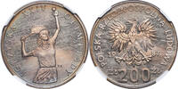 POLAND 200 Zlotych Trial Strike Proof Copper-Nickel 200 Zlotych Coin. Probá. Top Pop! -
