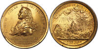 RUSSIA Medal Appointment of Alexey Bestuzhev-Riumin as Field Marshal. Gilt Bron -