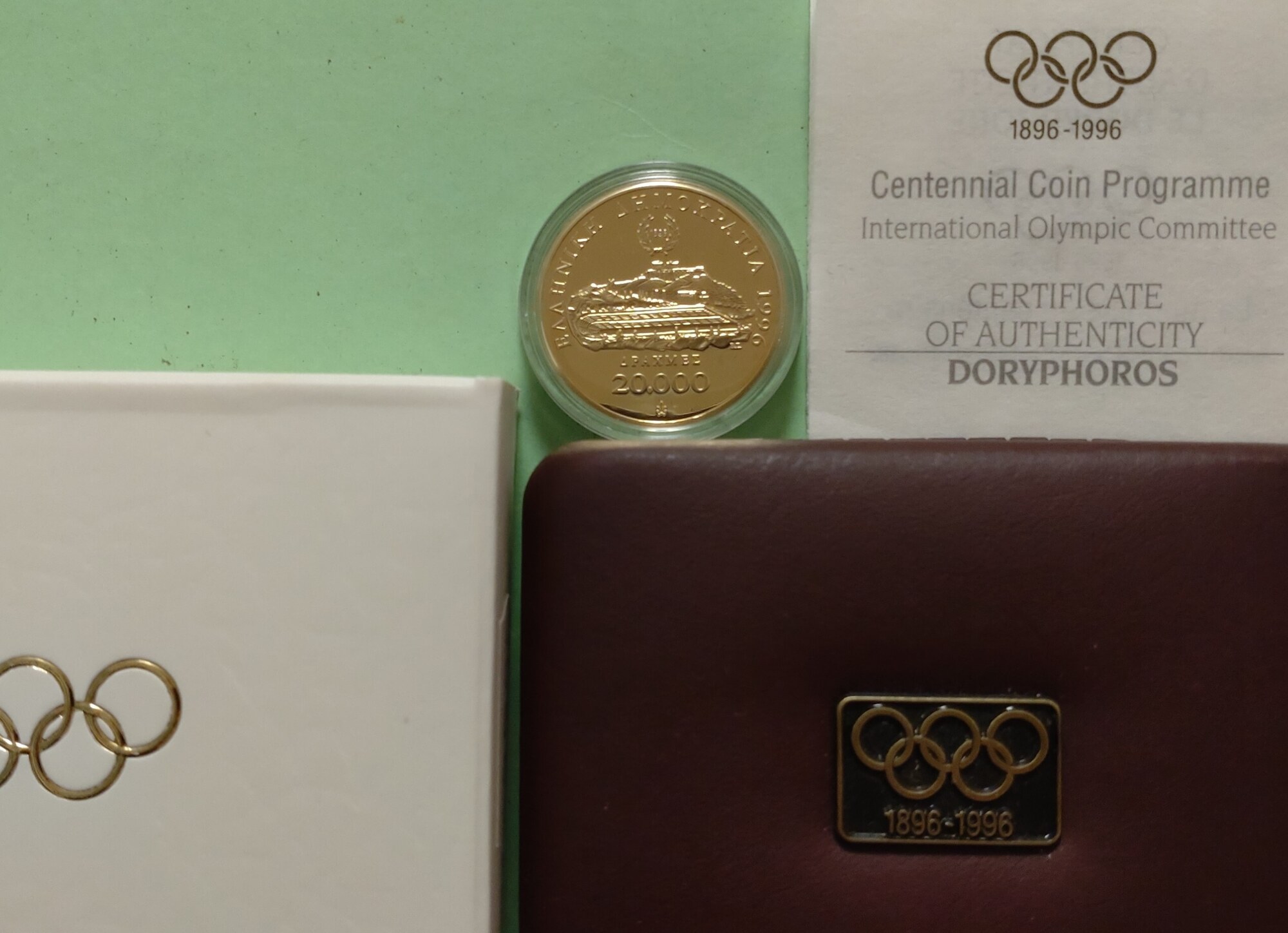 Griechenland Greece 20000 Drahmei 1996 Olympic Centennial Coin griechenland-greece-20000-drahmei-1996-olympic-centennial-coin
