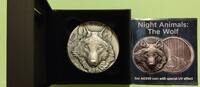 New Zealand / Niue 5 Dollars 2023 Wolf - night animal. 3 oz 999 silver c... 195,00 EUR  zzgl. 25,00 EUR Versand