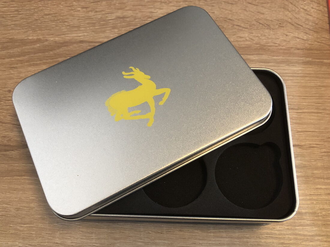 Südafrika Krügerrand Gabun Springbock Box Münzdose Aufbewahrungsbox