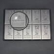 Cook Islands 10 x 1 CID 2023 Valcambi CombiCoin 10 x 10 Gramm 999 Silbertafel Silber mit Zertifikat in Box Prägefrisch