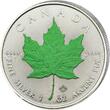 Kanada 5 Dollar 2022 Royal Canadian Mint Maple Leaf Vier Jahreszeiten 4 x 1 oz Silbermünze Stempelglanz Farbe