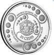 20 Cedis Ghana Alien Proof Color Silbermünze 1 oz 2023 Scottsdale Mint Stempelglanz + Farbe