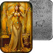 Polen  Silberbarren The Seven Deadly Sins Avarice 2 oz Gussbarren 2024 Antik Farbe Antik Finish